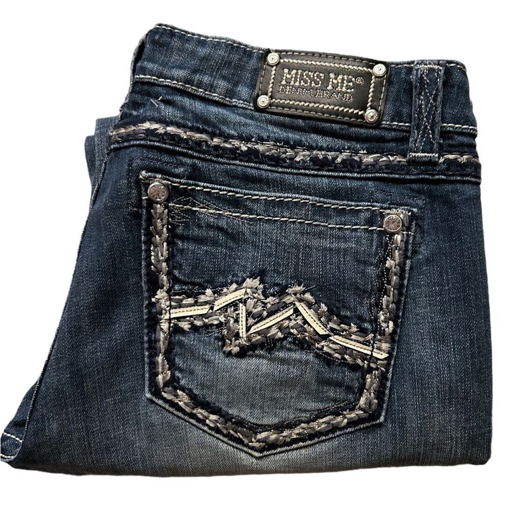 Miss Me JE1205BR Medium Wash Boot Cut Bling 33X31